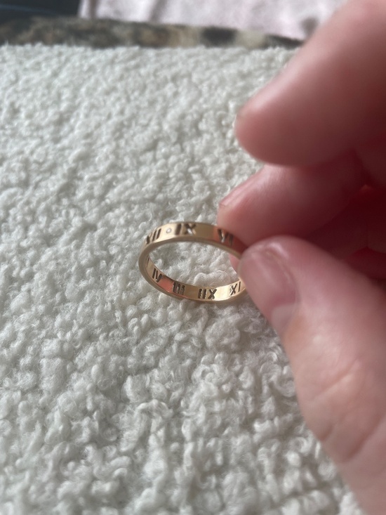 Tiffany & Co. Atlas Roman Numeral Ring 925 Silver Size 5.5  Tiffany & Co Roman Numeral Ring
